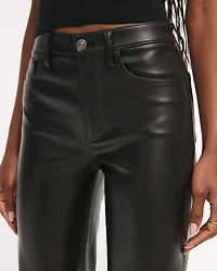 High Rise 90s Relaxed Vegan Leather Pant