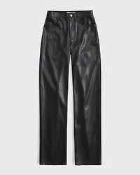 High Rise 90s Relaxed Vegan Leather Pant