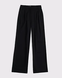 Curve Love A&F Sloane Linen-Blend Wide Leg Pant