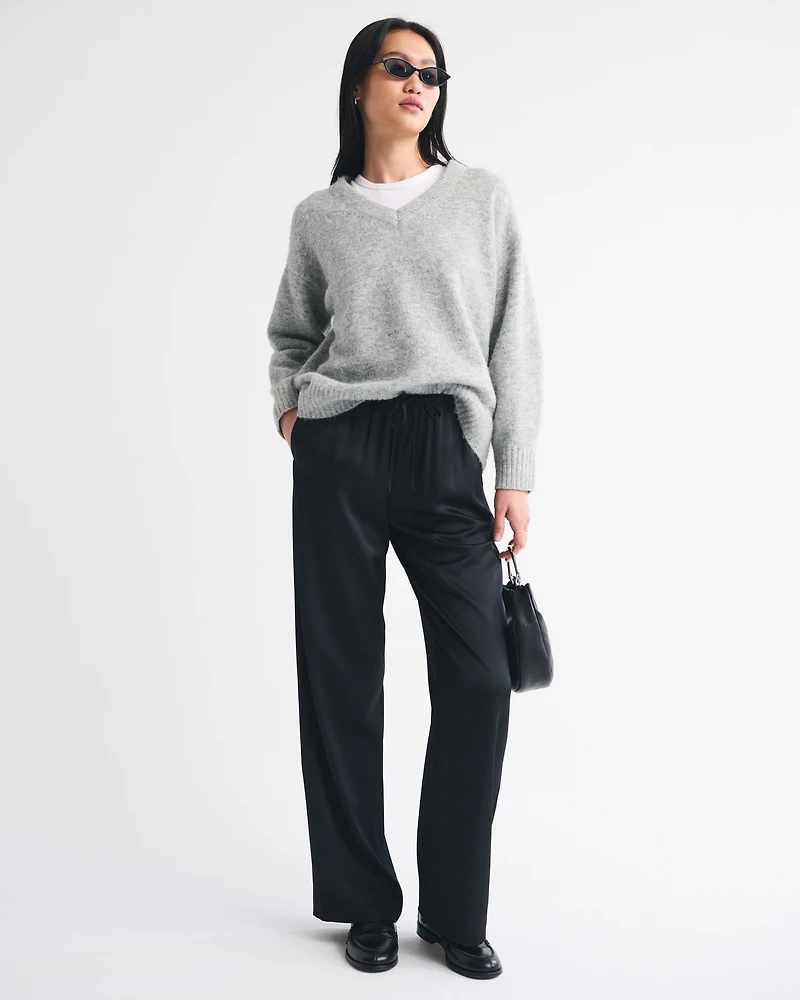 Satin Pull-On Pant