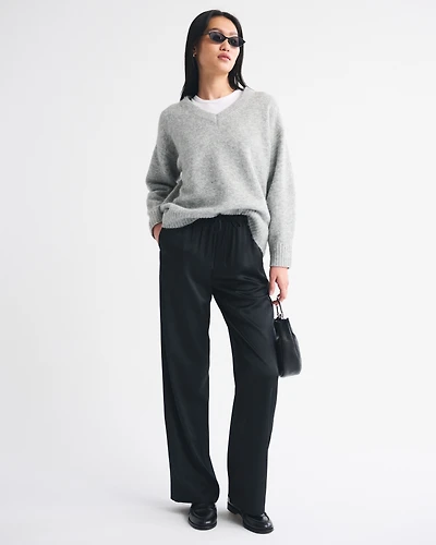 Satin Pull-On Pant