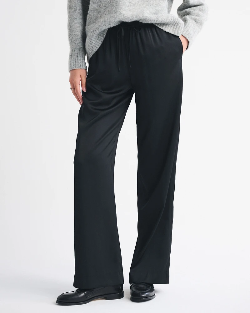 Satin Pull-On Pant
