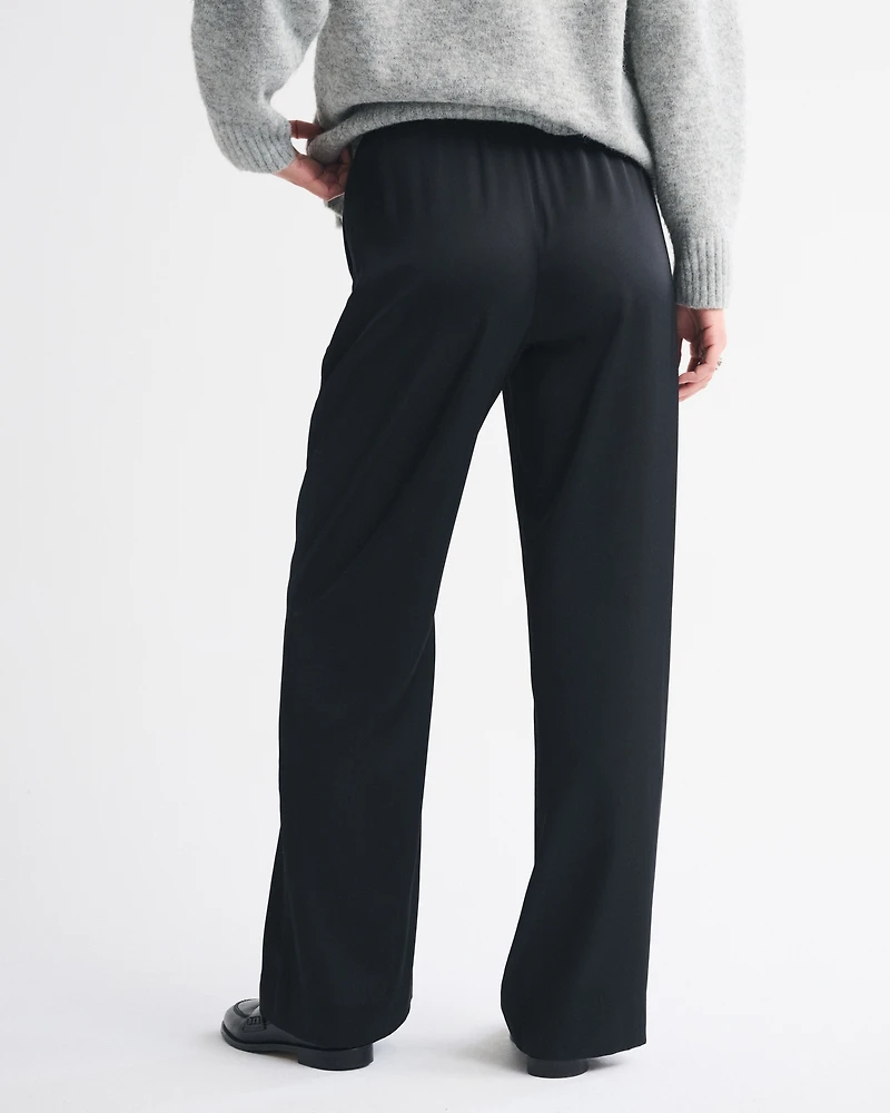 Satin Pull-On Pant