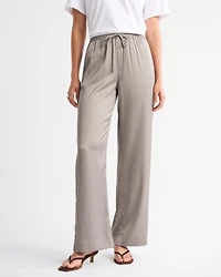 Satin Pull-On Pant