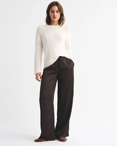 Satin Pull-On Pant