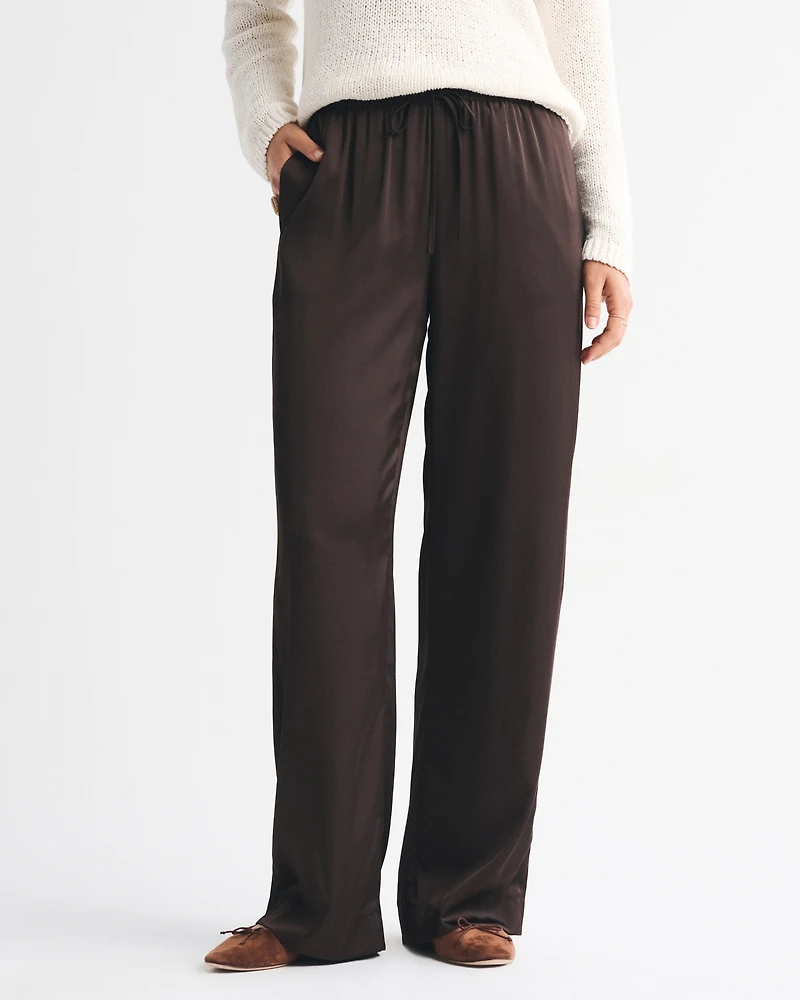 Satin Pull-On Pant