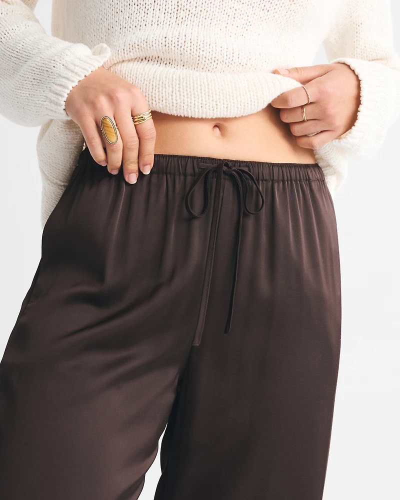 Satin Pull-On Pant