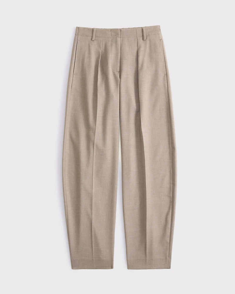 Mid Rise Tailored Barrel Pant