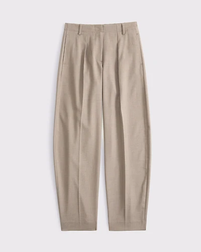 Mid Rise Tailored Barrel Pant