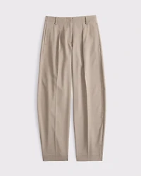 Mid Rise Tailored Barrel Pant