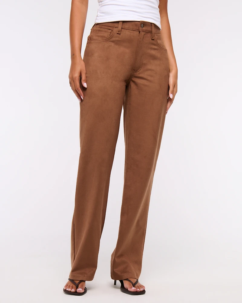 Vegan Suede 90s Relaxed Pant