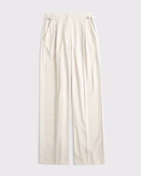 A&F Sloane Tailored Hardware Wide Leg Pant