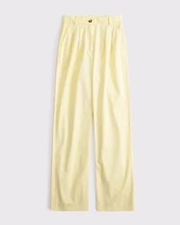 A&F Sloane Twill Tailored Wide Leg Pant