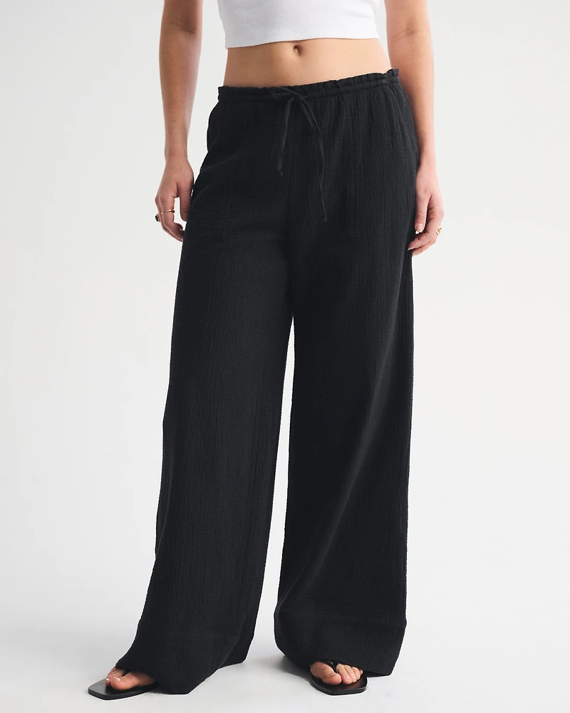 Cotton Gauze Pull-On Pant
