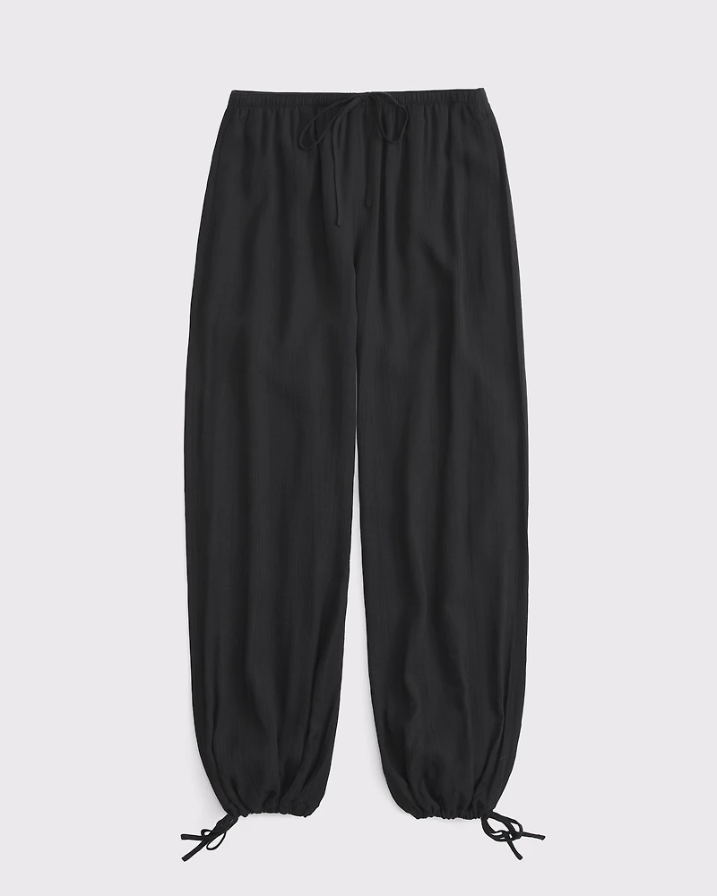 Convertible Crinkle Balloon Pull-On Pant