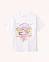 Short-Sleeve Rolling Stones Graphic Skimming Tee