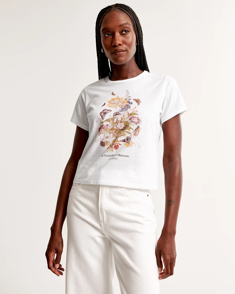 Short-Sleeve Fitzwilliam Museum Graphic Skimming Tee