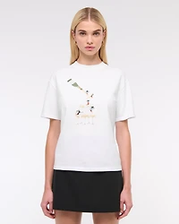Champagne Skiers Easy Graphic Tee