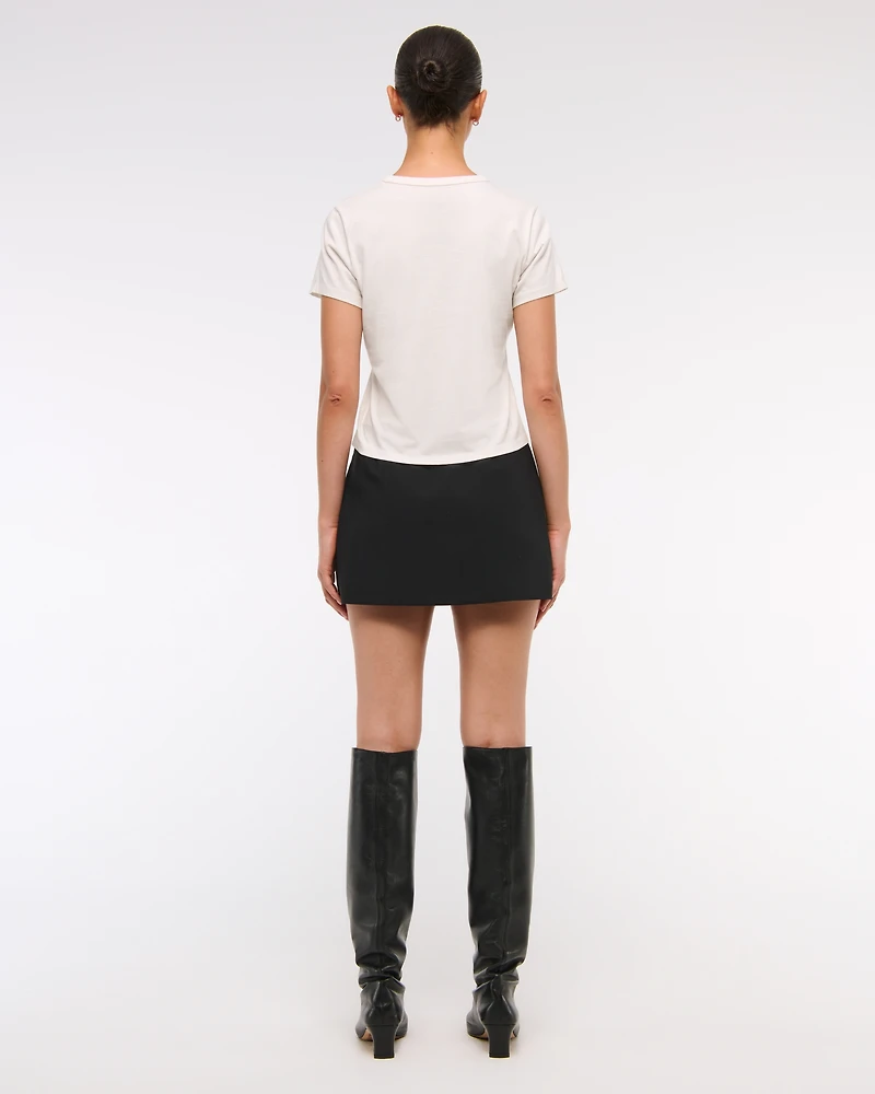 Short-Sleeve Disco Ball Graphic Skimming Tee