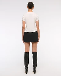 Short-Sleeve Disco Ball Graphic Skimming Tee