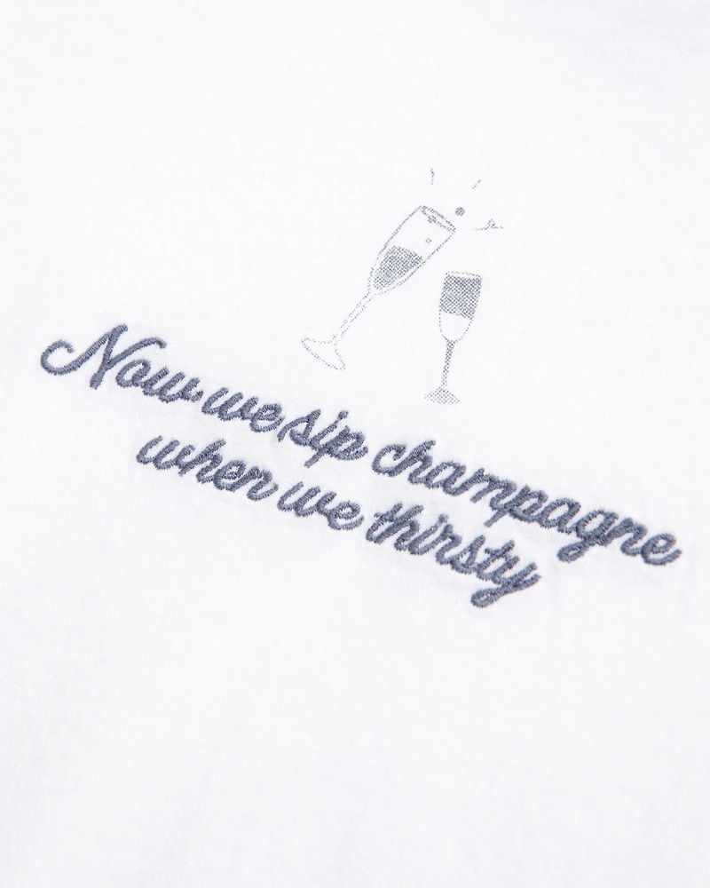 Short-Sleeve Notorious B.I.G. Graphic Skimming Tee