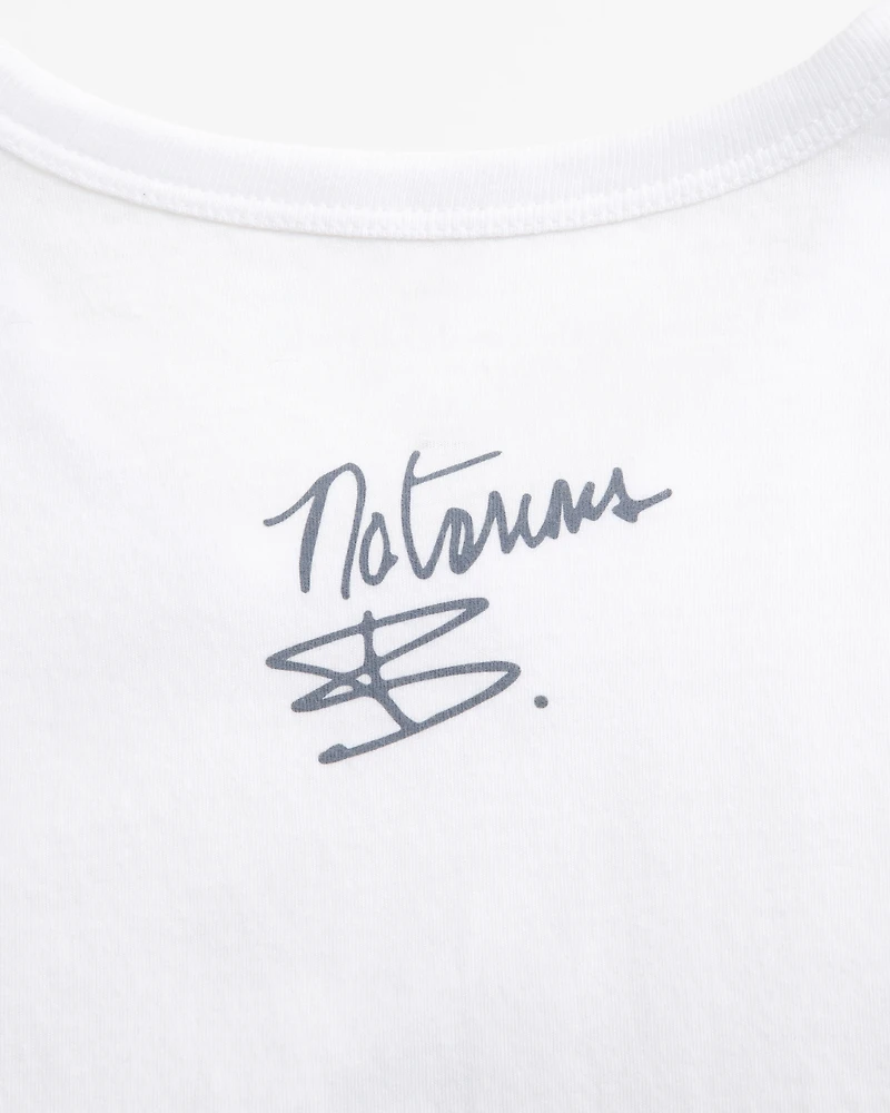 Short-Sleeve Notorious B.I.G. Graphic Skimming Tee