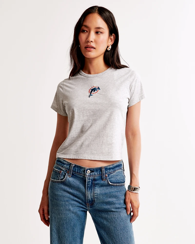 Short-Sleeve Miami Dolphins Graphic Skimming Tee