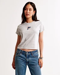 Short-Sleeve Miami Dolphins Graphic Skimming Tee