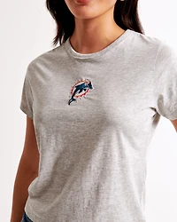 Short-Sleeve Miami Dolphins Graphic Skimming Tee