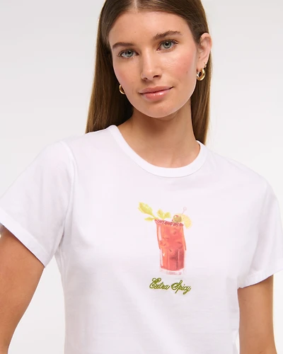 Short-Sleeve Bloody Mary Graphic Skimming Tee