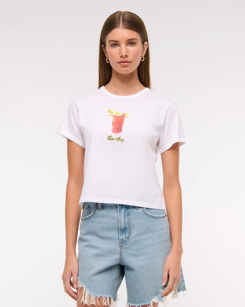 Short-Sleeve Bloody Mary Graphic Skimming Tee
