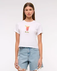 Short-Sleeve Bloody Mary Graphic Skimming Tee