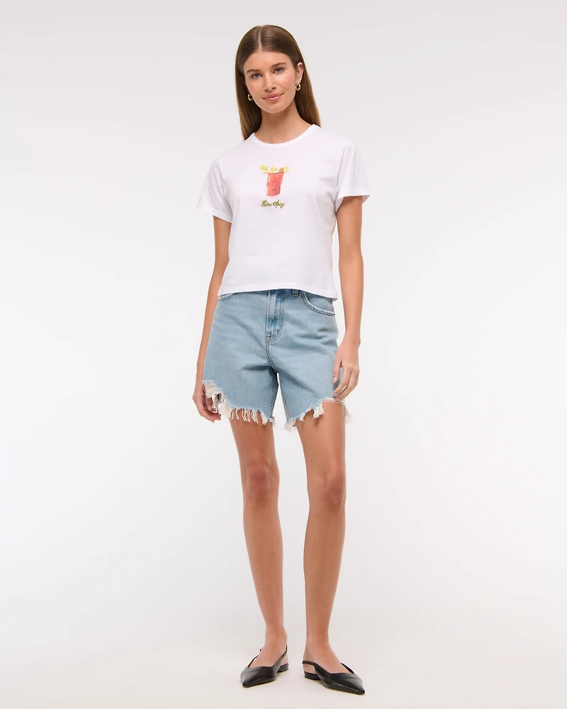 Short-Sleeve Bloody Mary Graphic Skimming Tee
