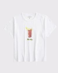 Short-Sleeve Bloody Mary Graphic Skimming Tee