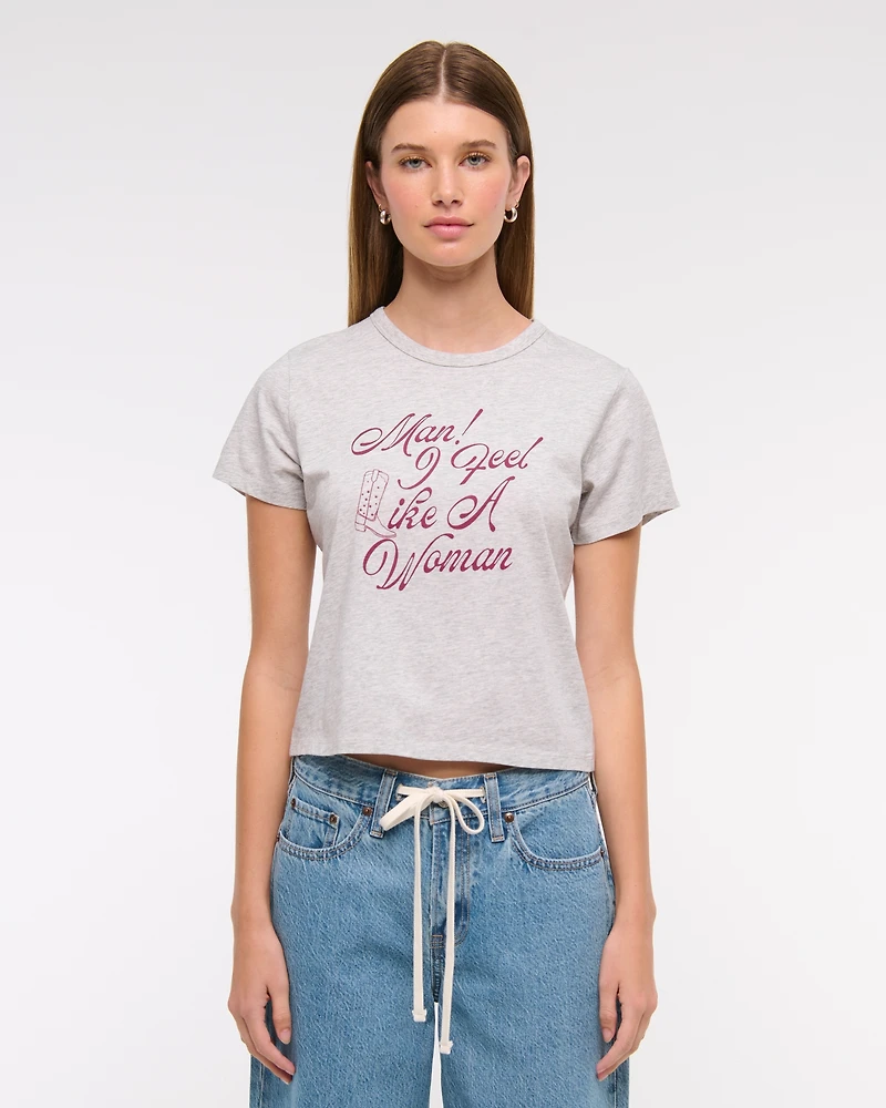 Short-Sleeve Shania Twain Graphic Skimming Tee