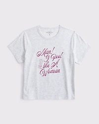 Short-Sleeve Shania Twain Graphic Skimming Tee