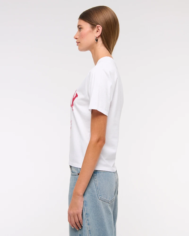 Short-Sleeve Martini & Fries Graphic Relaxed Tee