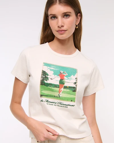 Short-Sleeve Memorial Tournament Graphic Skimming Tee