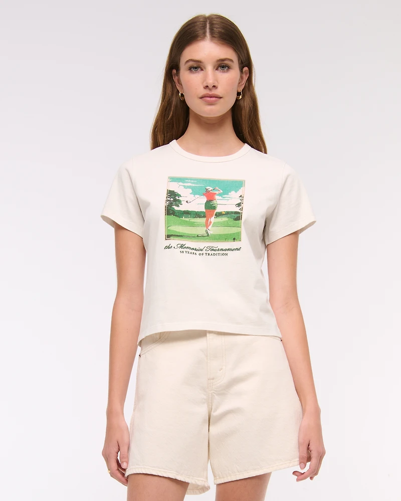Short-Sleeve Memorial Tournament Graphic Skimming Tee