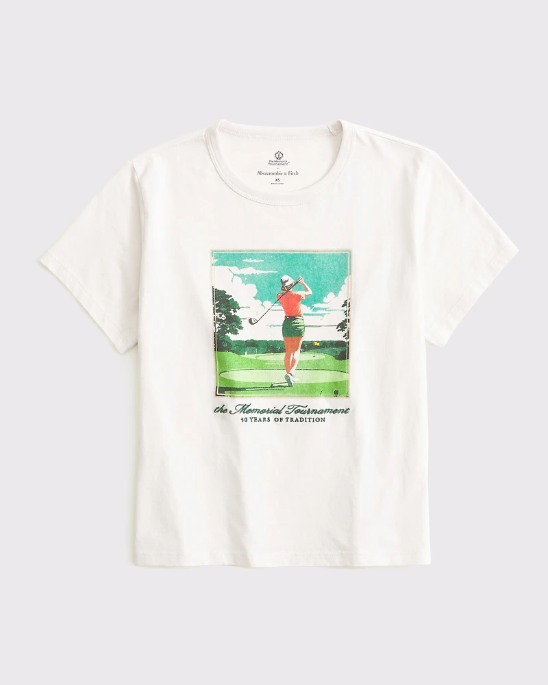Short-Sleeve Memorial Tournament Graphic Skimming Tee