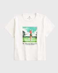 Short-Sleeve Memorial Tournament Graphic Skimming Tee