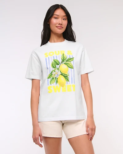 Oversized Lemon Graphic Tee