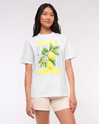 Oversized Lemon Graphic Tee