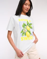 Oversized Lemon Graphic Tee