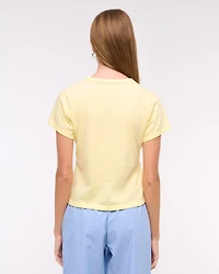 Short-Sleeve Tequila + Lime Graphic Skimming Tee