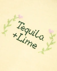 Short-Sleeve Tequila + Lime Graphic Skimming Tee