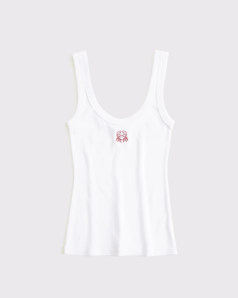 Sardines Graphic Scoopneck Tank