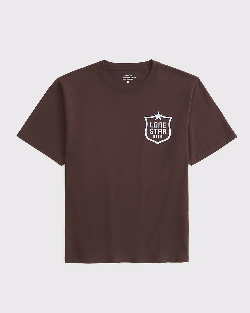 Short-Sleeve Lone Star Beer Graphic Relaxed Tee