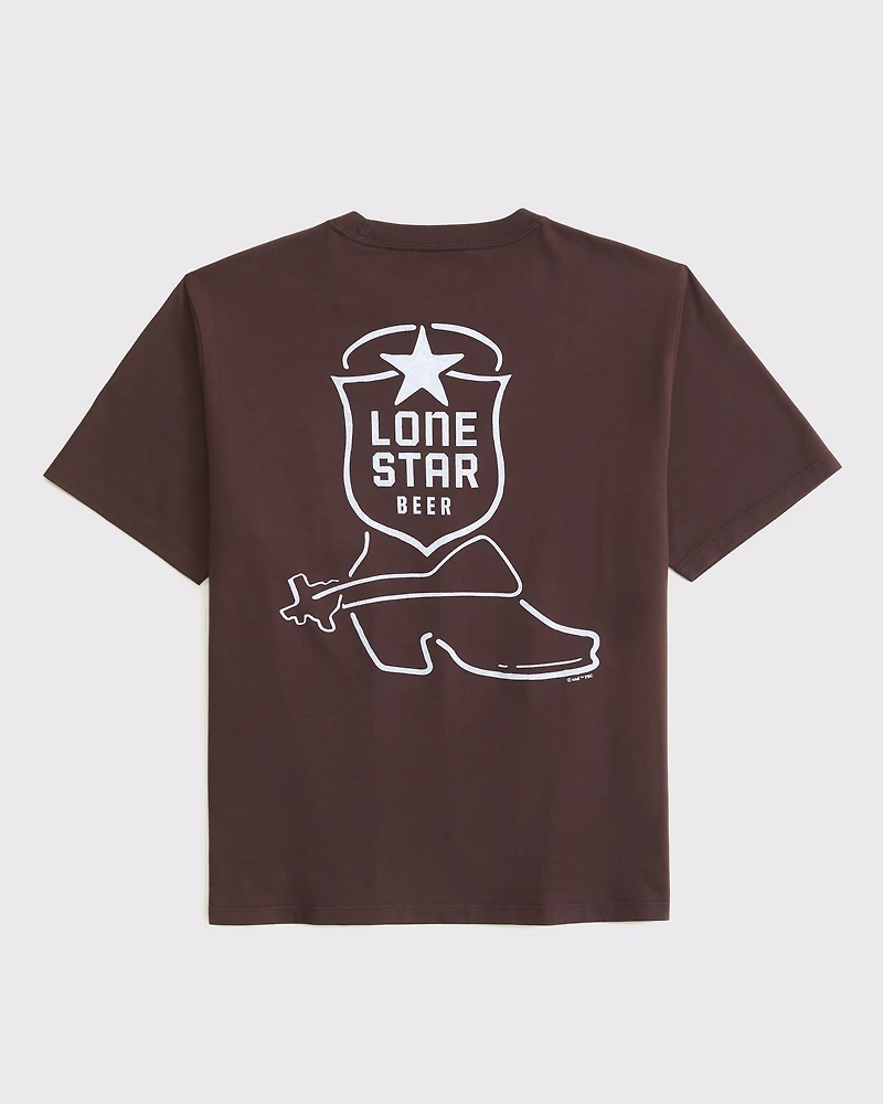 Short-Sleeve Lone Star Beer Graphic Relaxed Tee