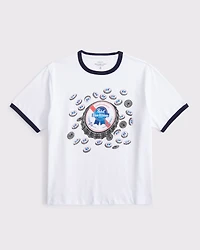 Short-Sleeve Pabst Blue Ribbon Graphic Relaxed Tee